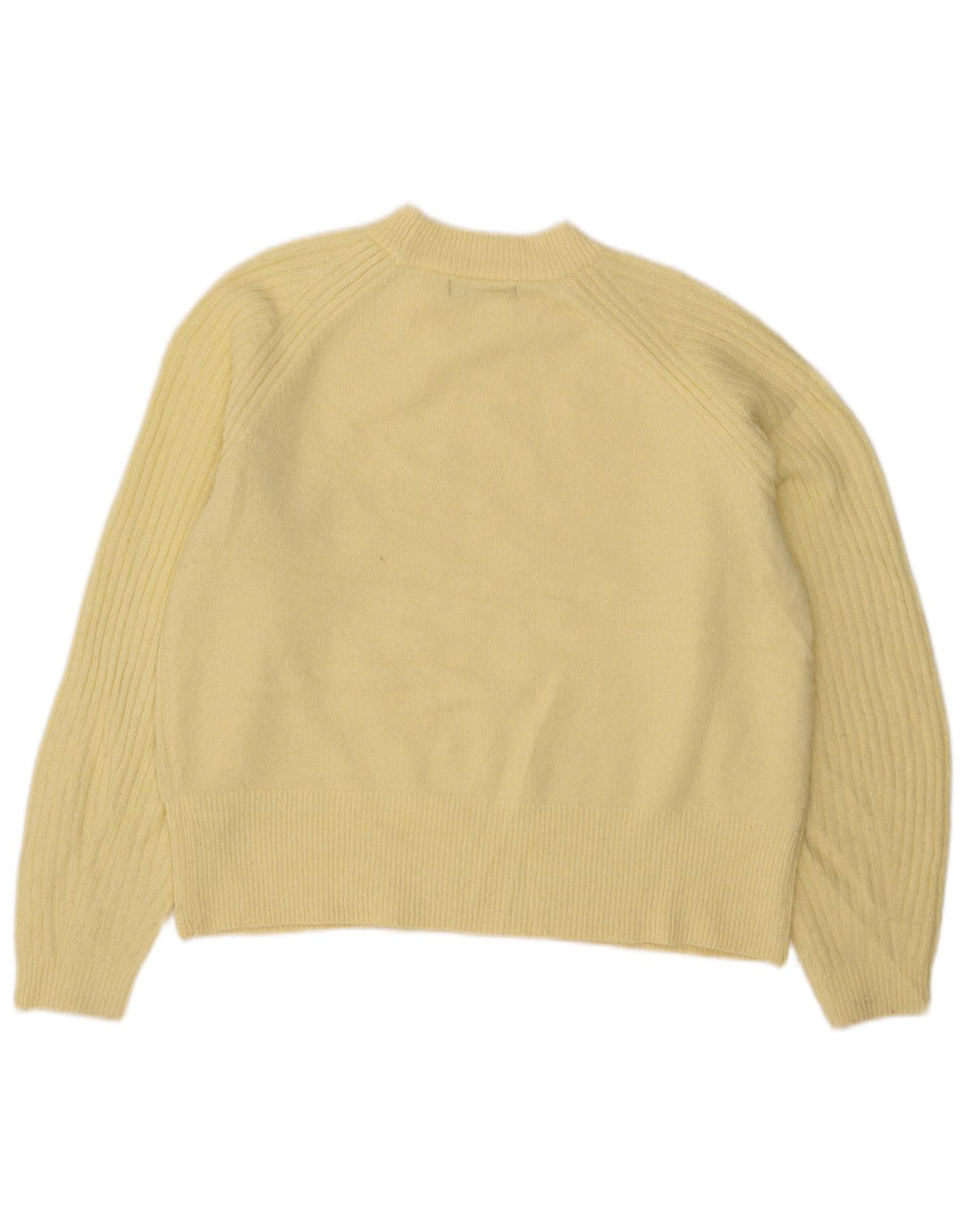 Marks & Spencer - Jersey de cuello redondo para mujer, talla 40, acrílico amarillo mediano
