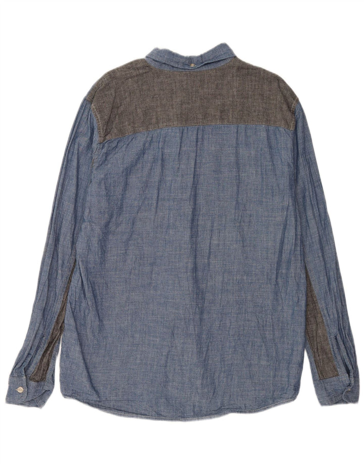 Camisa Carhartt Hombre XL Algodón color block azul
