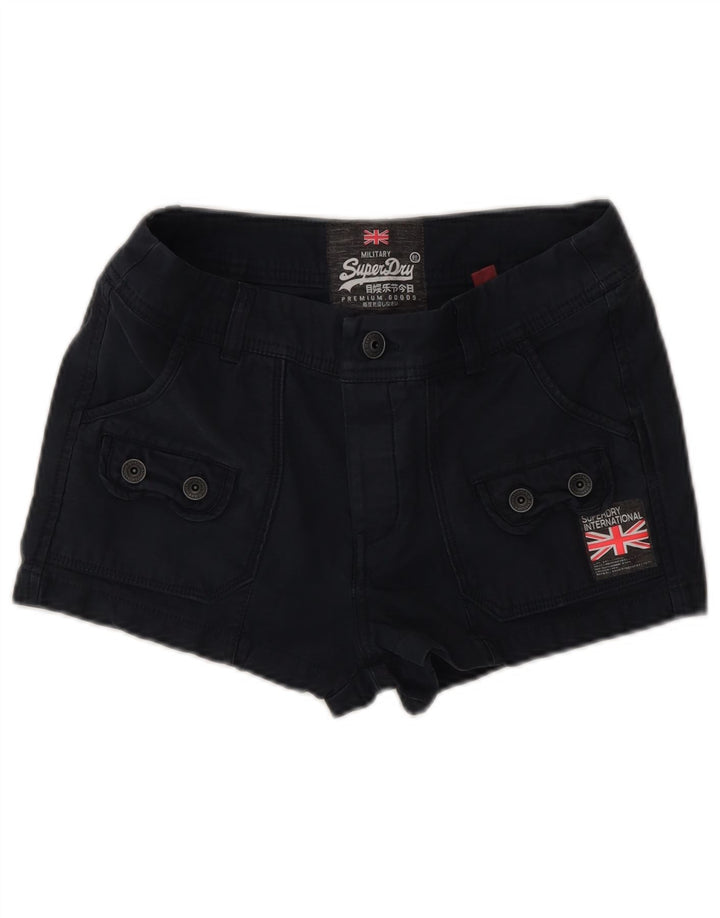 Shorts Cargo Superdry Mujer XS W28 Algodón Negro