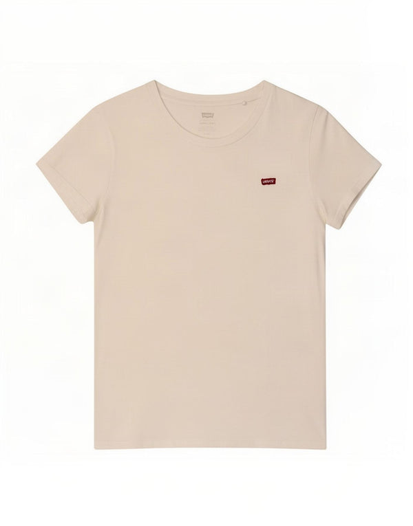 Levi's Camiseta para mujer Top UK 10 Small White Cotton