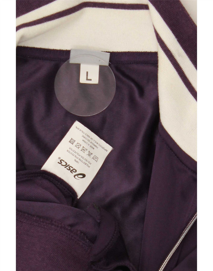 Asics - Chaqueta de chándal para mujer, talla 40, talla grande, color morado, poliéster
