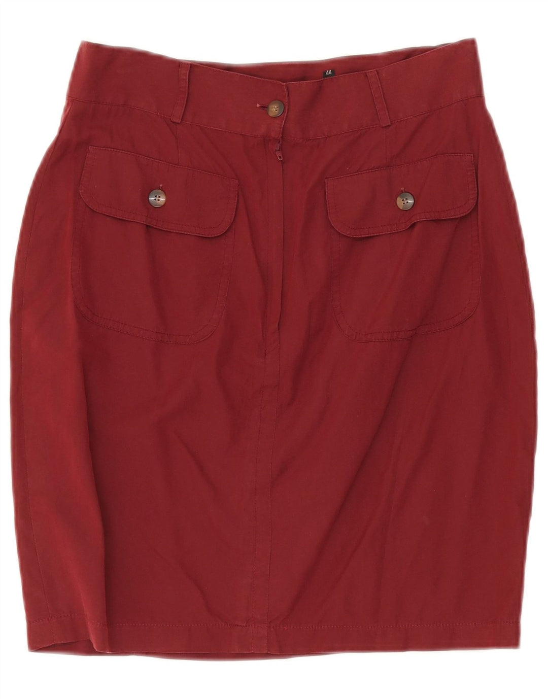 SUPERIOR Falda lápiz para mujer IT 44 Mediana W27 Algodón burdeos