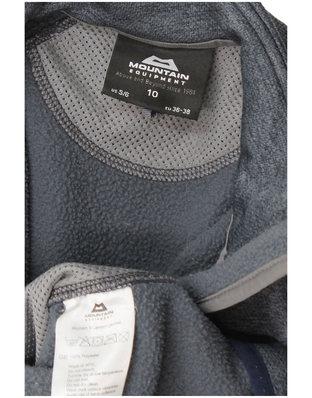 Mountain Equipment Chaqueta de chándal para mujer UK 10 Small Gris Poliéster