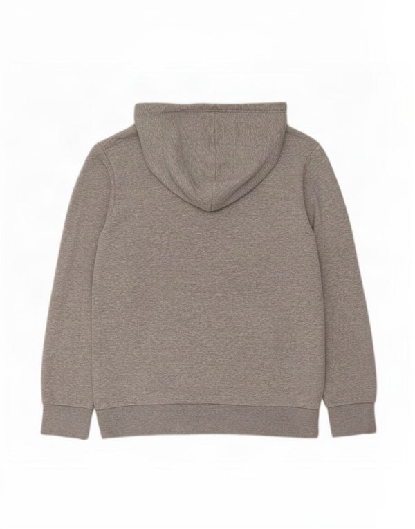 Adidas Hombre Sudadera Con Capucha Gráfica Jersey De Algodón Gris Medio