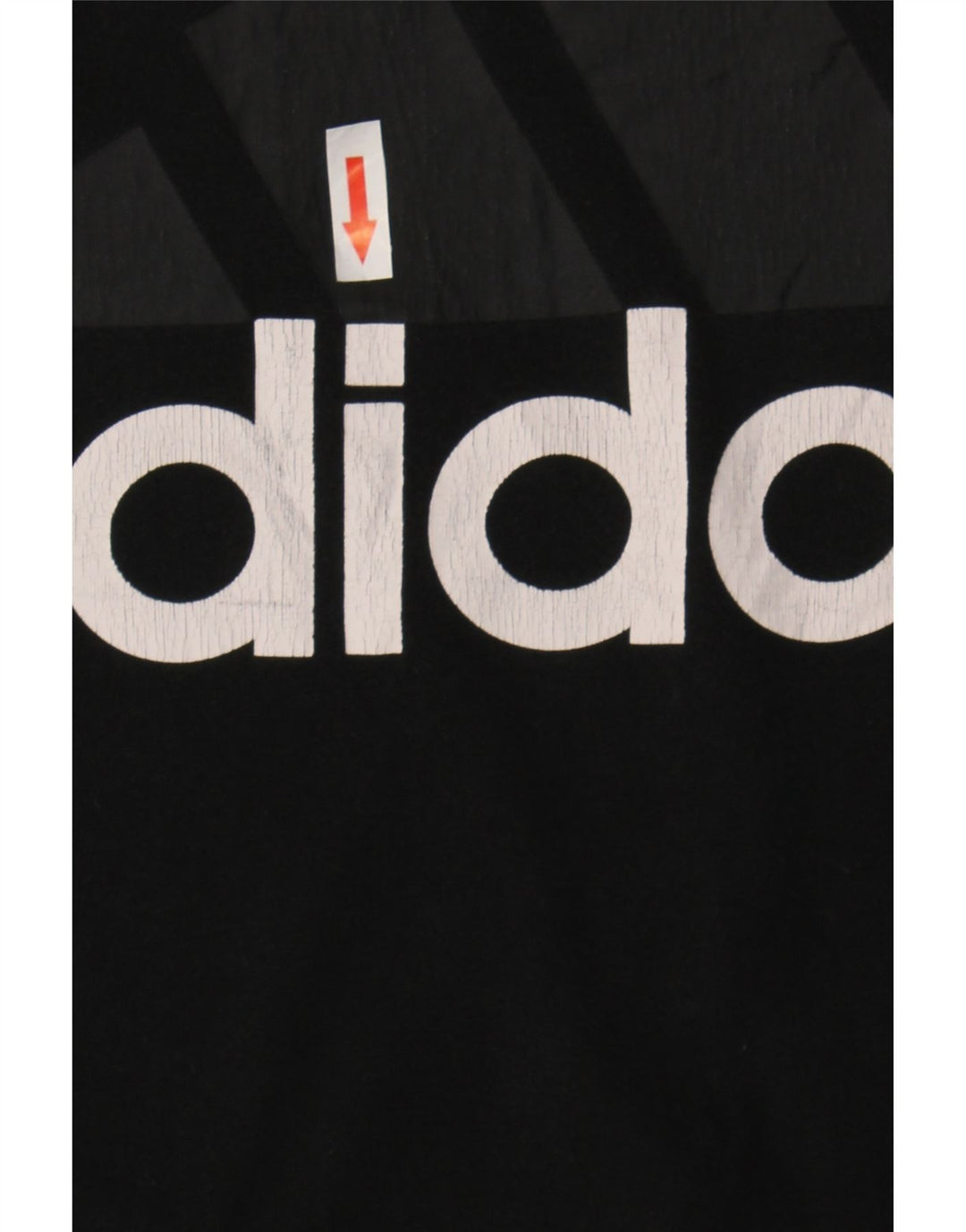 Adidas Camiseta gráfica para mujer Top UK 12 Medium Black Cotton