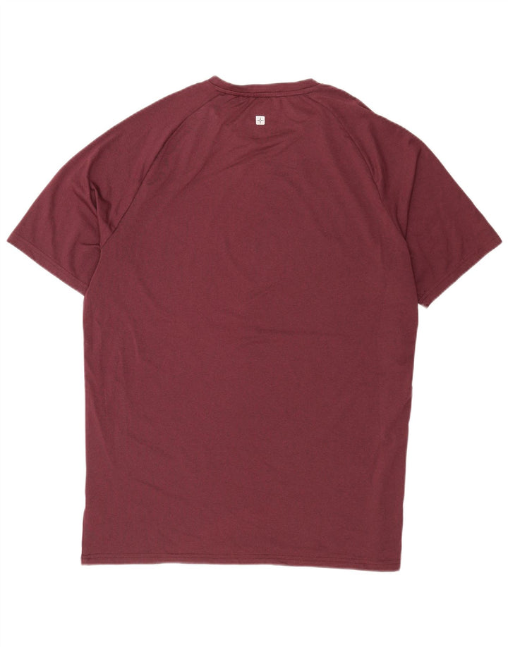 Camiseta para hombre Mountain Warehouse Top grande de poliéster burdeos