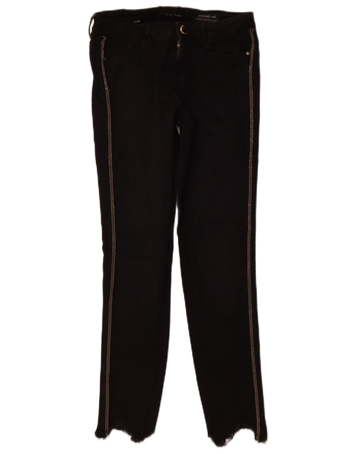 GUESS Vaqueros ajustados Jegging de talle medio para mujer W28 L28 Algodón negro