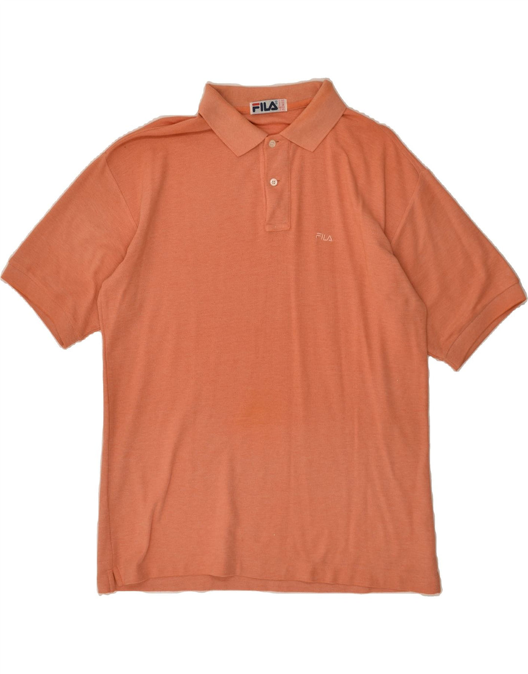 FILA Mens Polo Shirt IT 50 Medium Orange | Vintage Fila | Thrift | Second-Hand Fila | Used Clothing | Messina Hembry 