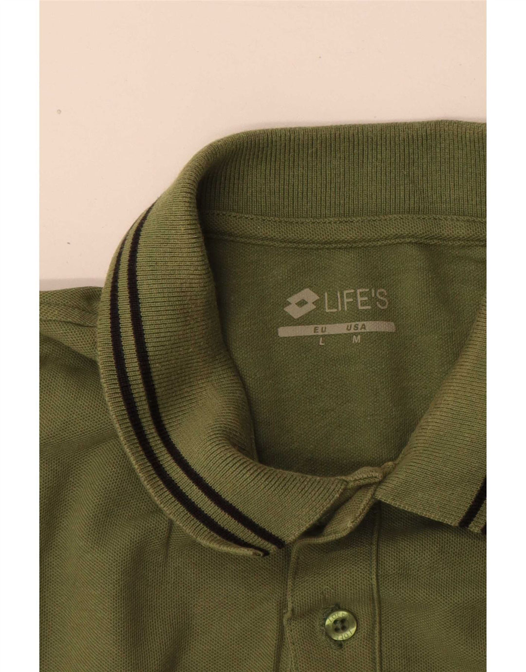 Lotto Polo Regular Fit para Hombre Verde Grande