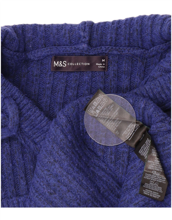 Marks & Spencer Suéter con capucha para mujer UK 44 Medio azul moteado