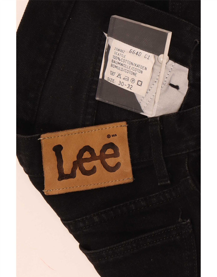 Vaqueros rectos Lee para hombre W30 L32 Algodón negro