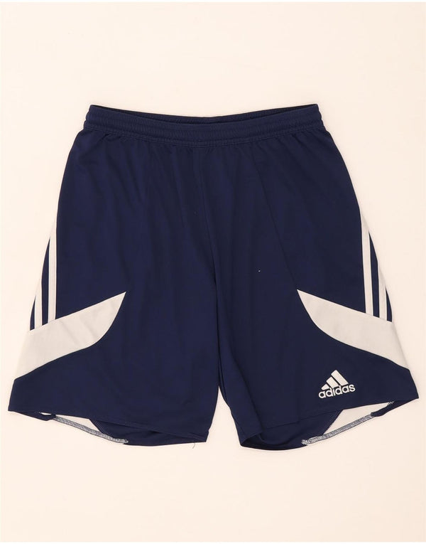 Adidas Mens Climalite Sport Shorts Pequeño Azul Marino Colorblock Poliéster