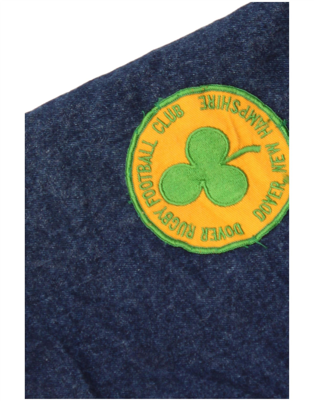 VINTAGE Hombres Dover Sherpa Denim Chaqueta Reino Unido 40 Azul Grande