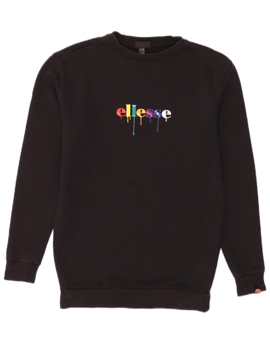 Ellesse Hombre Sudadera Gráfica Jumper XS Algodón Negro