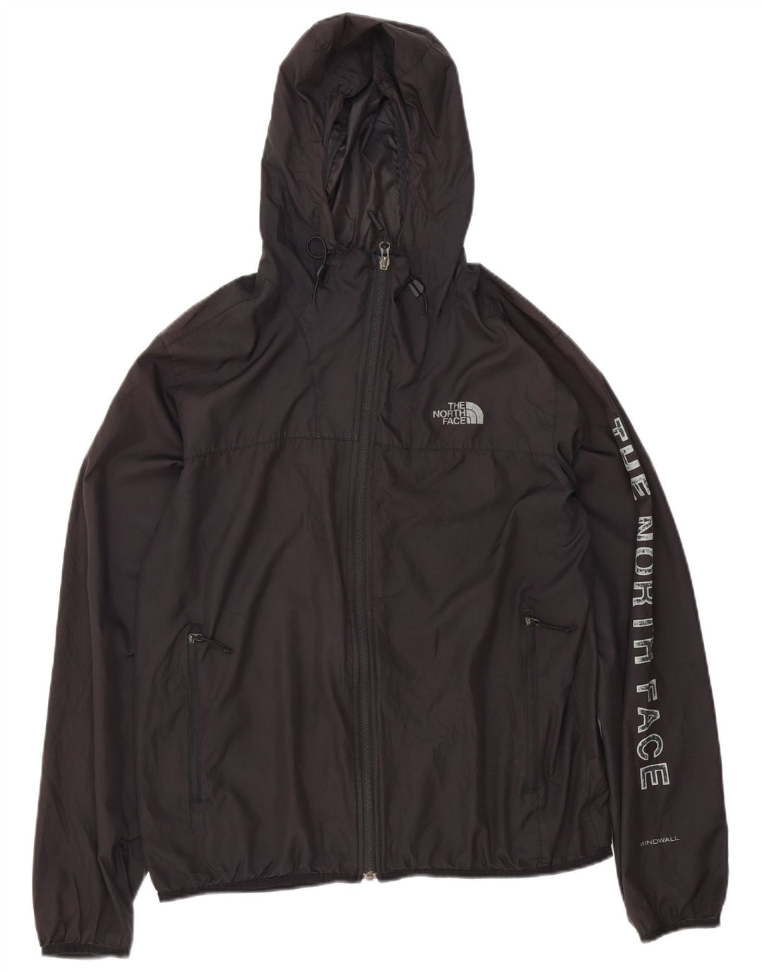 The North Face Chaqueta impermeable con capucha gráfica para hombre Reino Unido 38 Poliéster negro mediano