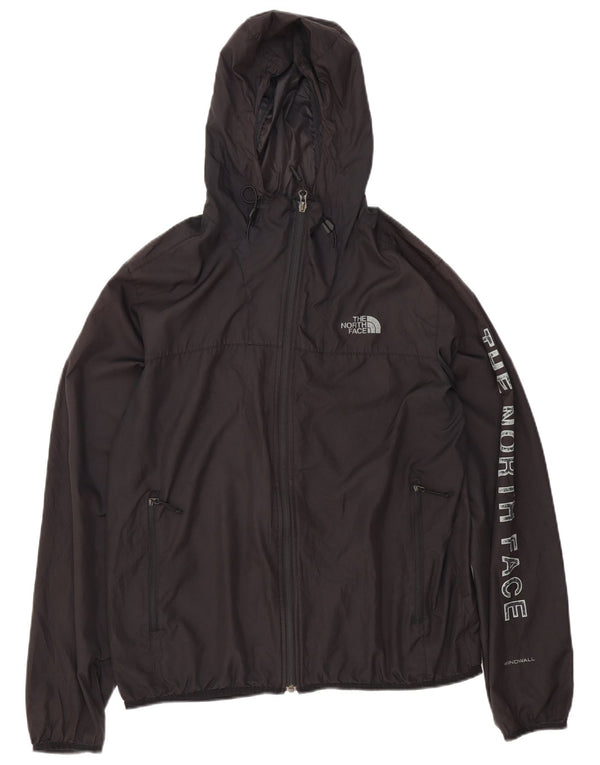 The North Face Chaqueta impermeable con capucha gráfica para hombre Reino Unido 38 Poliéster negro mediano