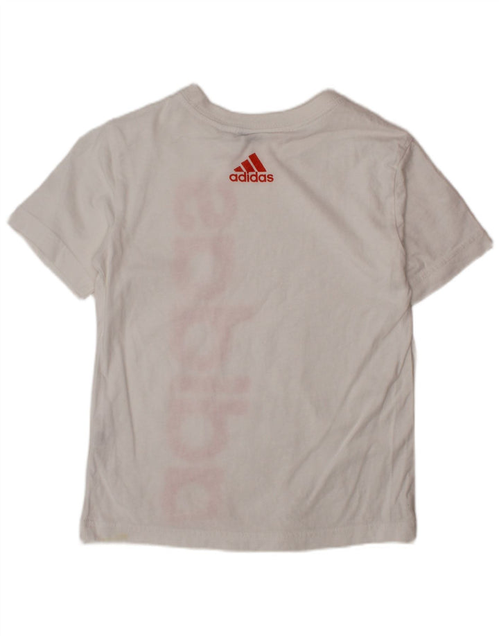 ADIDAS Camiseta gráfica para niño 5-6 años Blanco