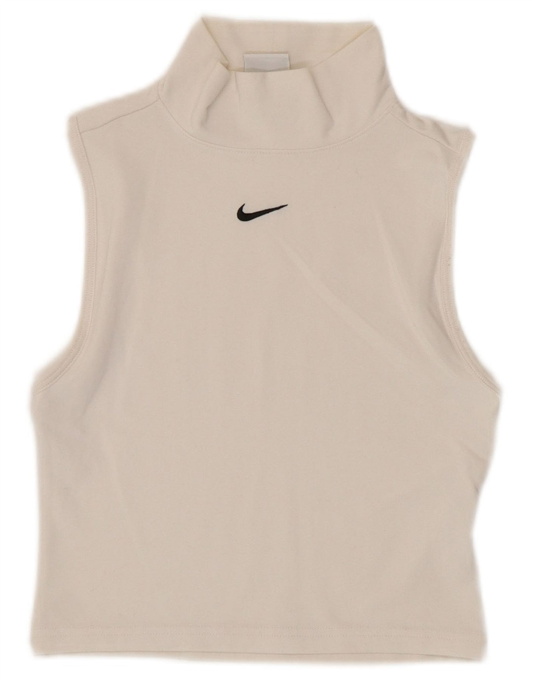Nike Top corto sin mangas para mujer UK 4 XS Blanco