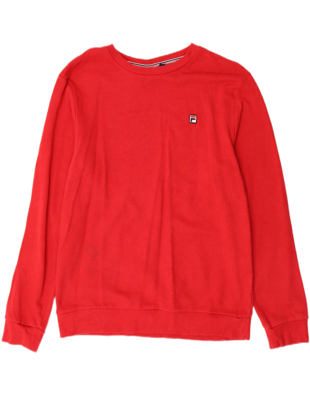 FILA Mens Sweatshirt Jumper Small Red Cotton