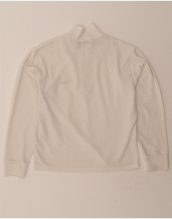 FILA Mens Zip Neck Fleece Jumper IT 46/48 Small White Polyester Vintage Fila and Second-Hand Fila from Messina Hembry 