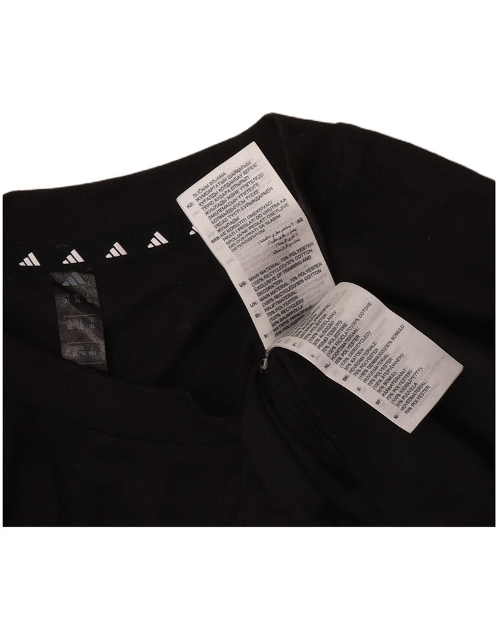 Adidas Hombre Camiseta Gráfica Top XL Poliéster Negro