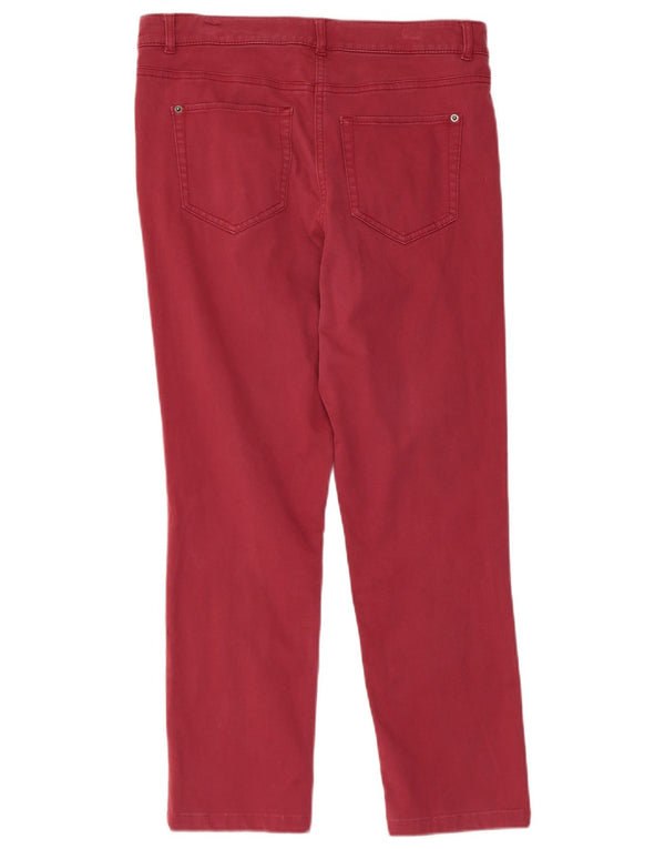 Pantalones informales ajustados para mujer White Stuff UK 10 Small W30 L26 Algodón rojo