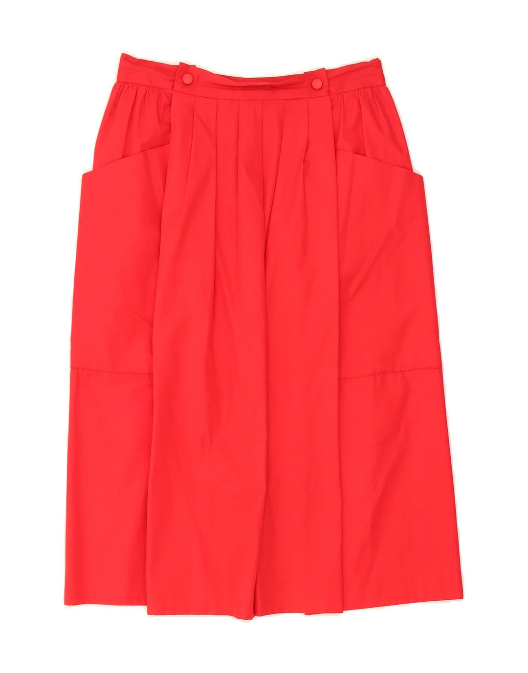 VINTAGE Womens A-Line Skirt W28 Medium Red Vintage Vintage and Second-Hand Vintage from Messina Hembry 