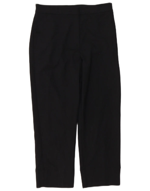 Marks & Spencer Pantalones Cortos Rectos para Mujer UK 10 Small W28 L24 Negro