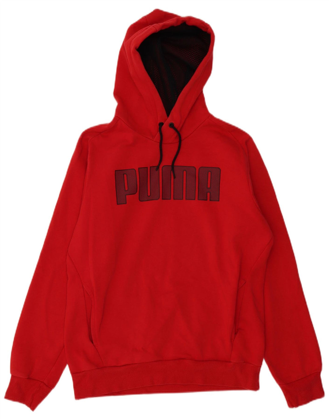 Puma Hombre Graphic Sudadera con capucha Jumper Small Rojo Algodón