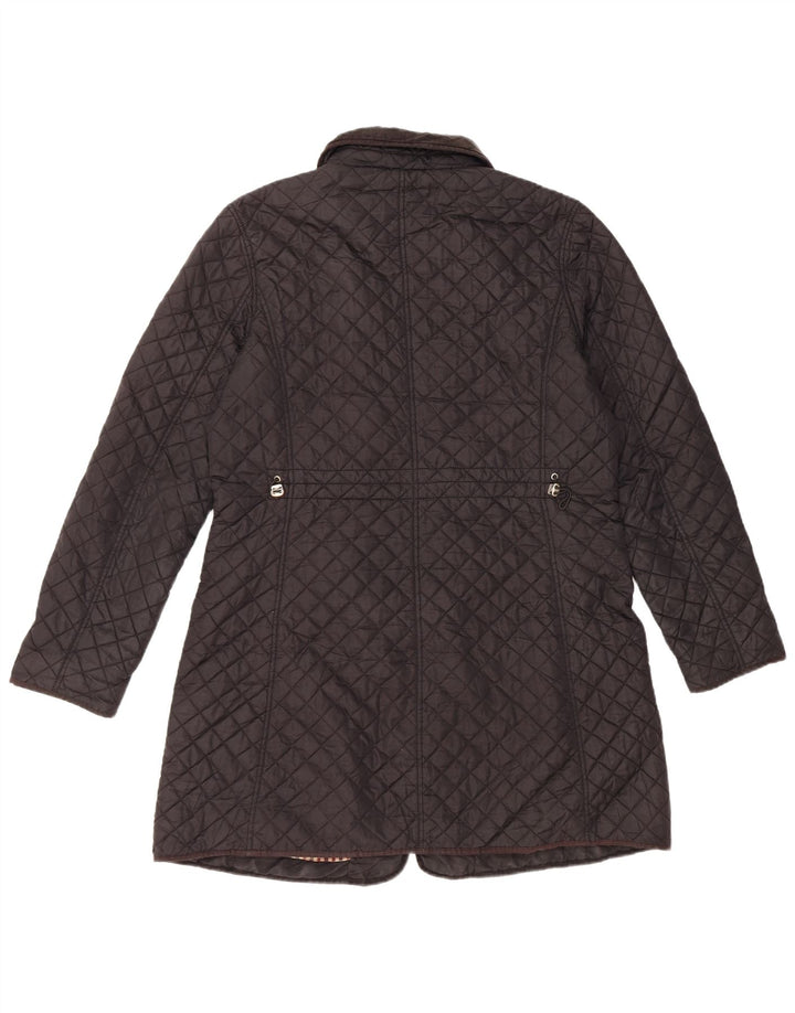 Hobbs Chaqueta acolchada acolchada para mujer UK 14 Medium Black Nylon