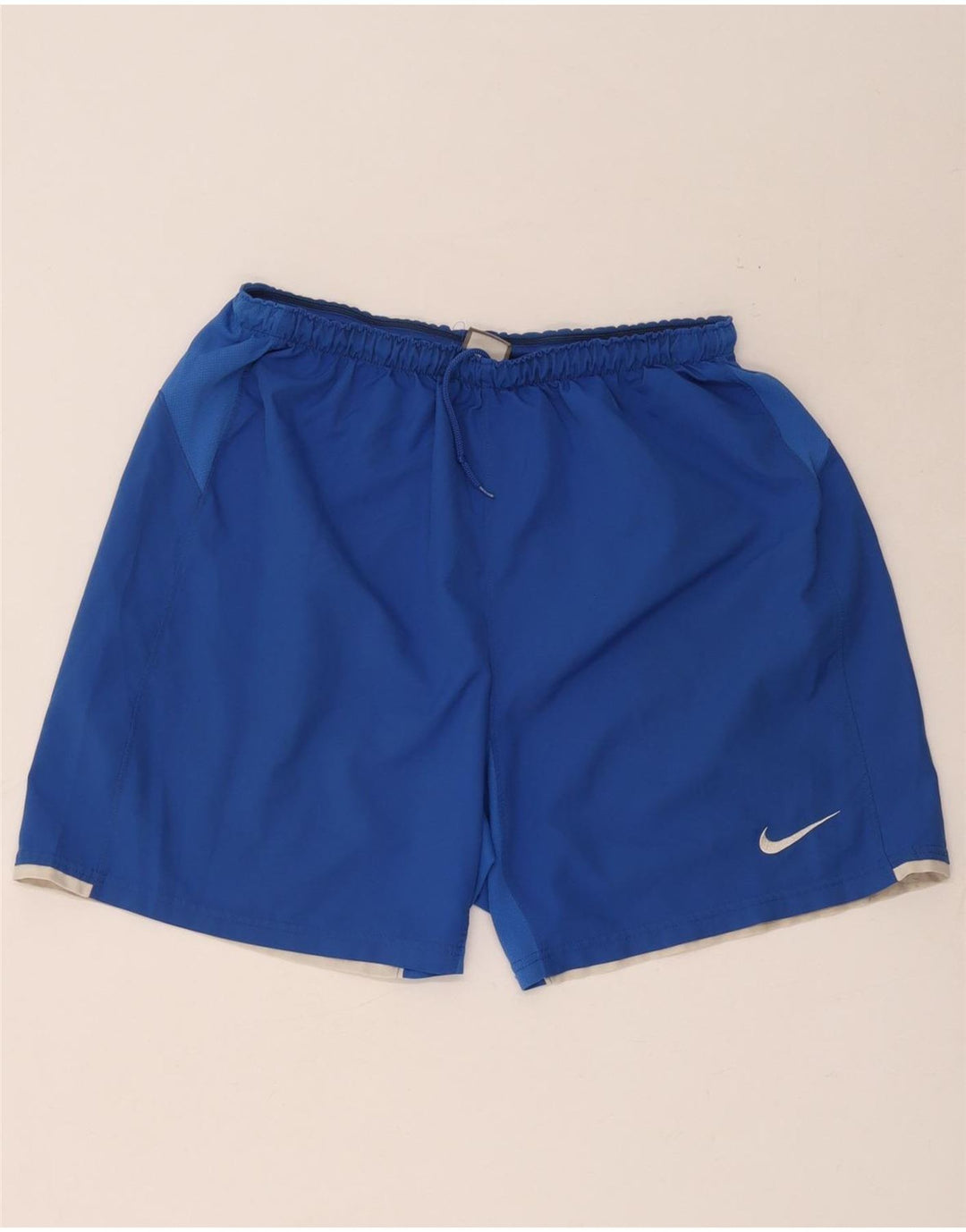 Nike - Pantalones cortos deportivos para hombre, poliéster azul grande