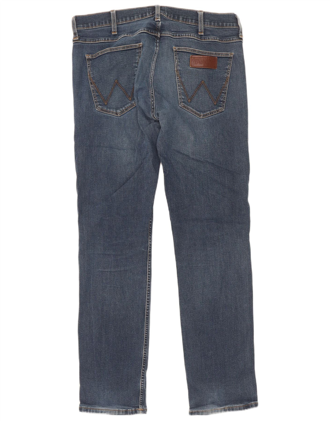 Wrangler Vaqueros rectos de corte regular para hombre W34 L32 Algodón azul