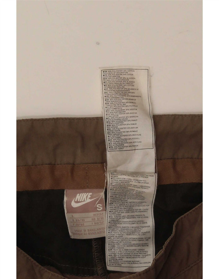 Nike Pantalones Capri para Mujer UK 8/10 Small W30 L20 Marrón Poliéster