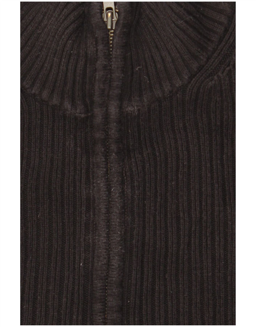 Calvin Klein - Jersey con cuello y cremallera para hombre, talla grande, algodón negro