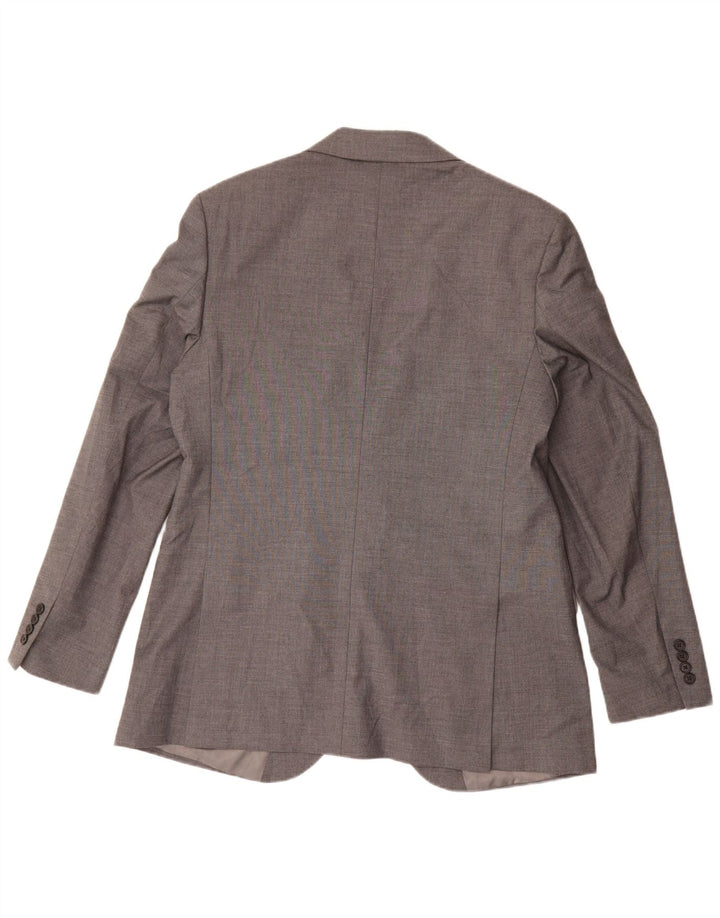Marks & Spencer Chaqueta tipo blazer con 2 botones para hombre UK 44 XL Poliéster gris
