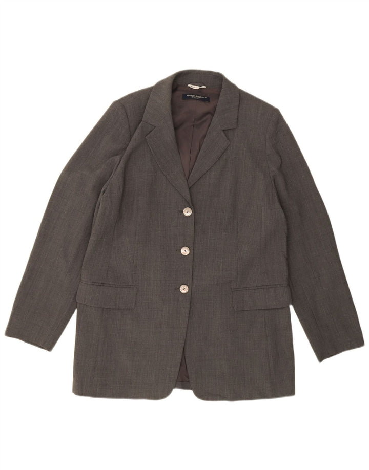 Marina Rinaldi Chaqueta Blazer De 3 Botones Para Mujer Talla 25 Poliéster Gris Grande
