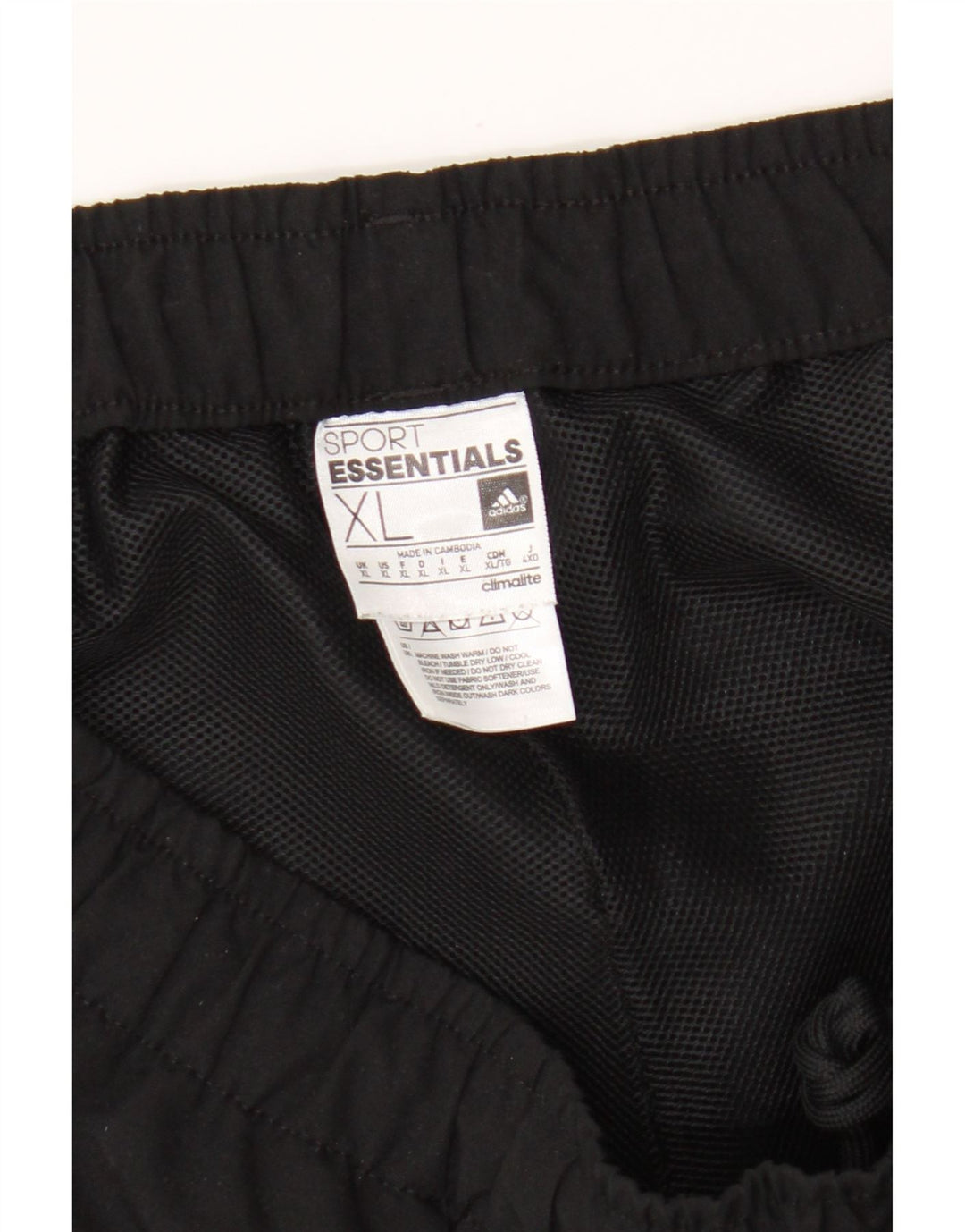 Adidas Mens Climalite Sport Shorts XL Negro Poliéster