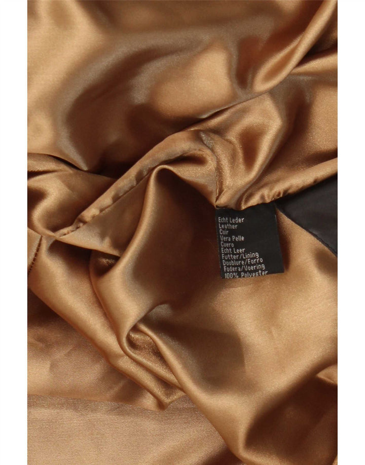 HI-Buxter Chaqueta de ante para mujer IT 42 Cuero marrón medio