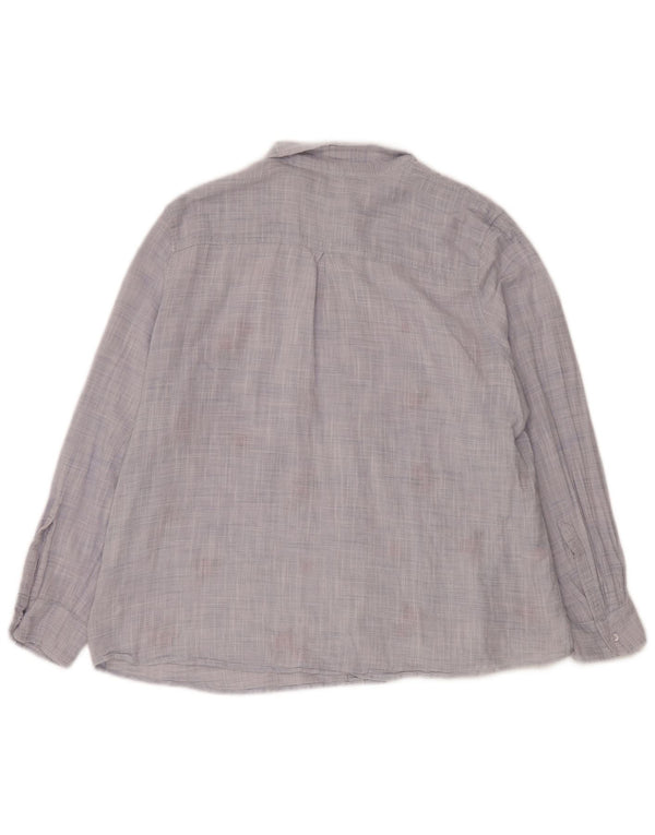 Marks & Spencer Camisa para mujer UK 40 XL Algodón floral azul