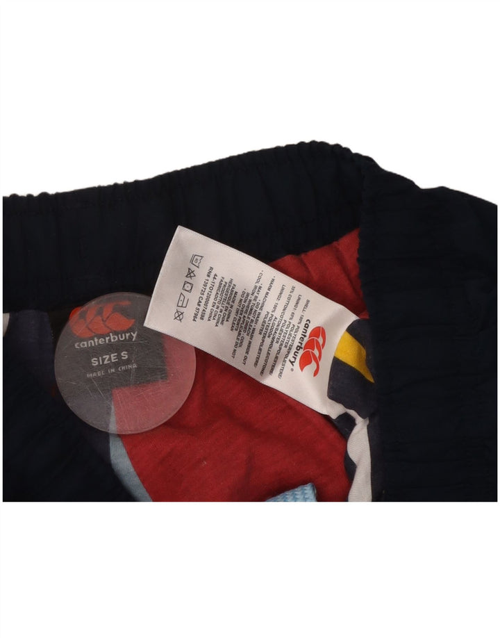 CANTERBURY Pantalones de chándal con estampado gráfico para hombre Pequeño Poliéster azul marino