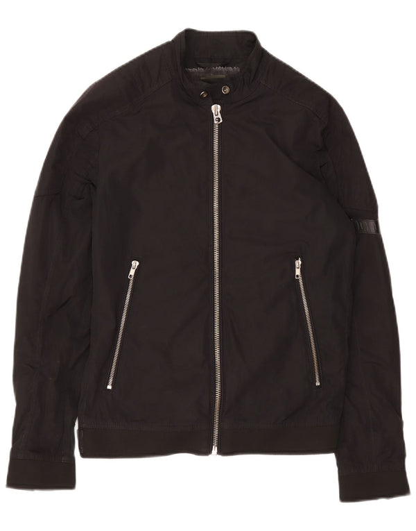 DIESEL Chaqueta Bomber para Hombre UK 36 Small Negro