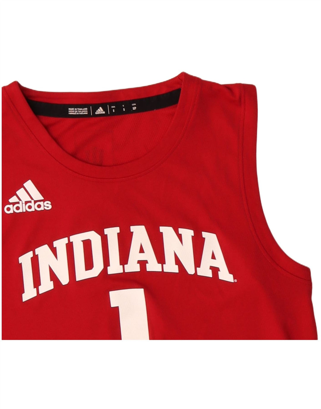 ADIDAS Hombre Indiana Graphic Vest Top Pequeño Poliéster Rojo