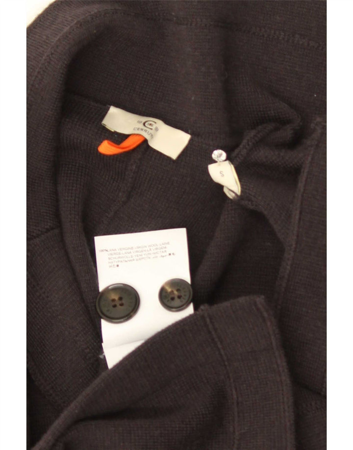 Cerruti 1881 Chaqueta tipo blazer de punto con 3 botones para hombre, talla pequeña, lana gris