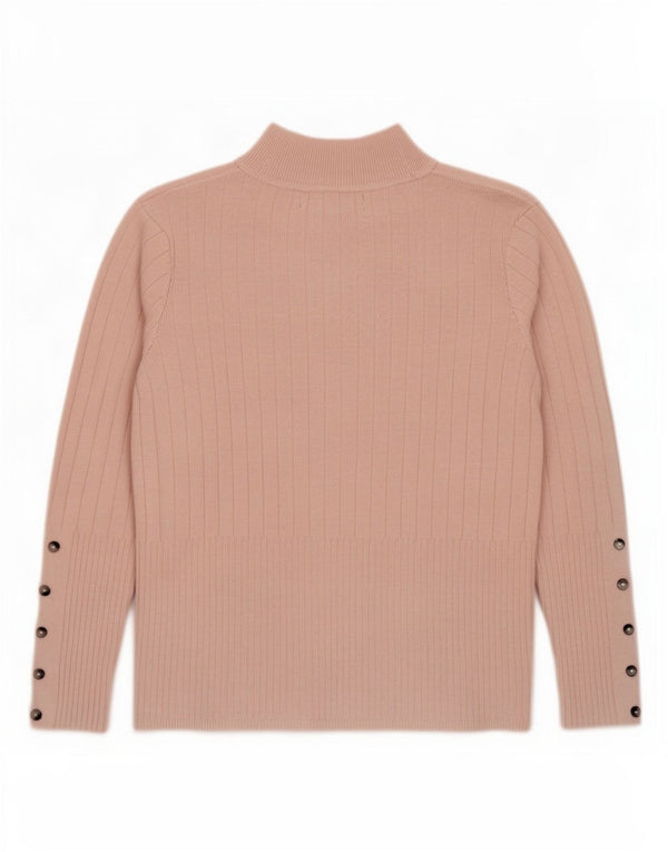Marks & Spencer Jersey con Cuello Alto para Mujer UK 12 Medium Pink