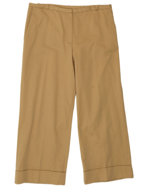 Massimo Dutti Pantalón Chino De Cintura Alta Mujer EU 44 XL W34 L28 Beige