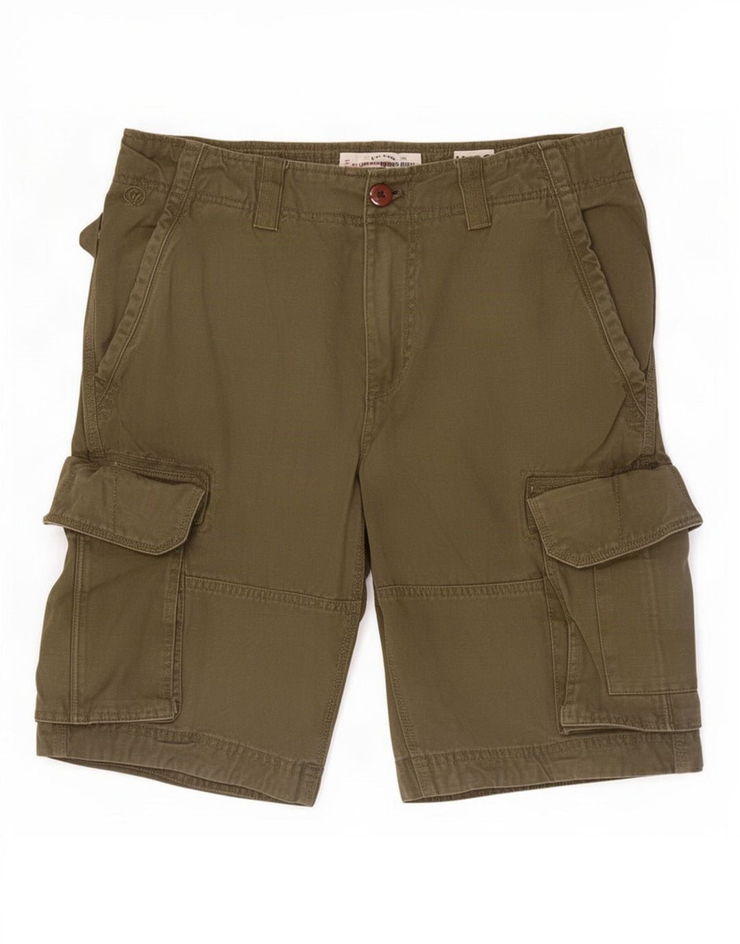 Pantalones cortos cargo para hombre Fat Face Medium W32 Algodón verde