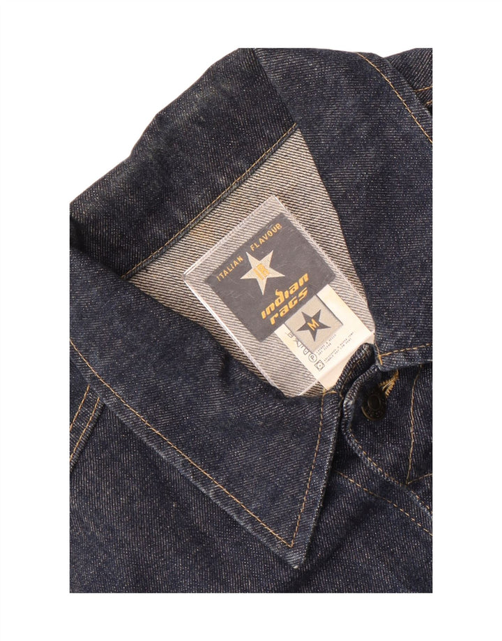Indian Rags Chaqueta vaquera para hombre UK 38 Mediana Azul marino Algodón