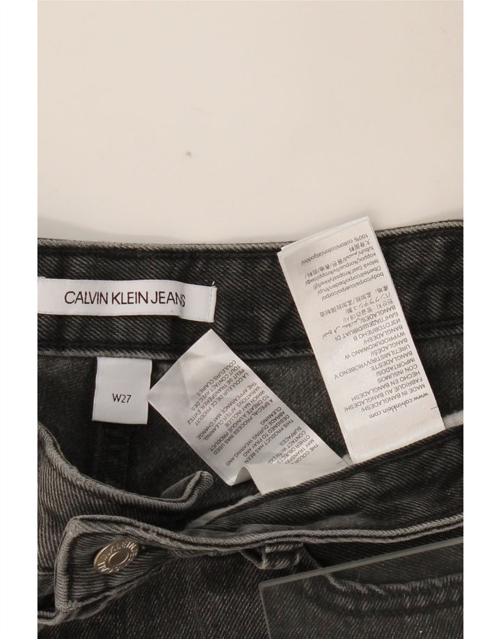 CALVIN KLEIN Shorts vaqueros para mujer W27 Small Grey Cotton