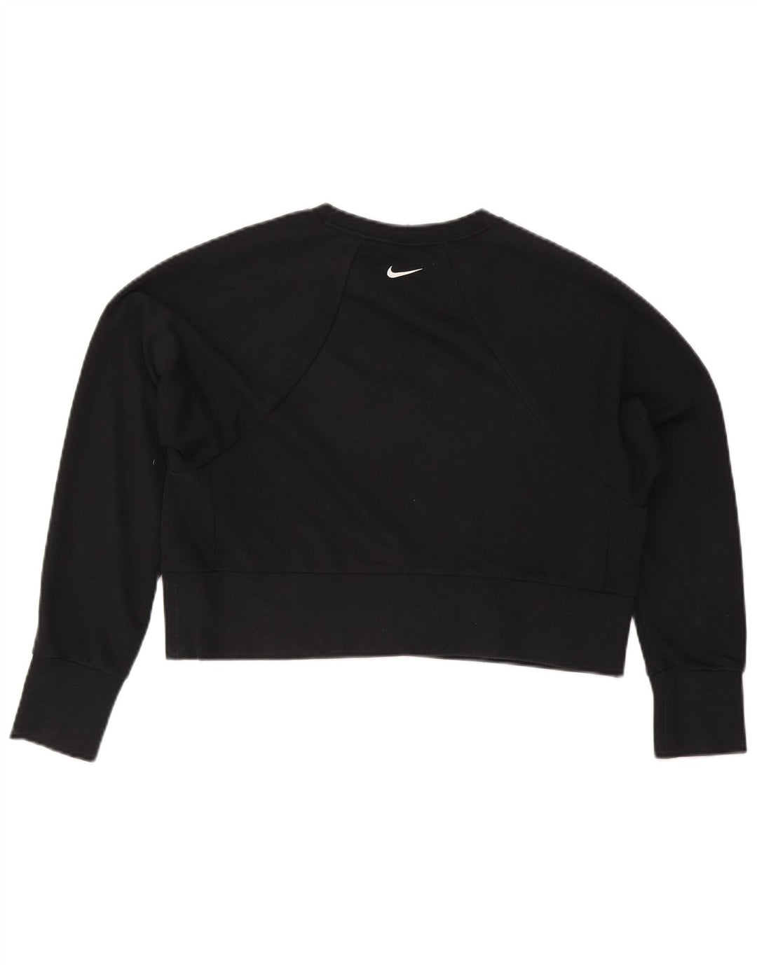 Nike - Sudadera extragrande con gráfico corto para mujer, talla 10, color negro