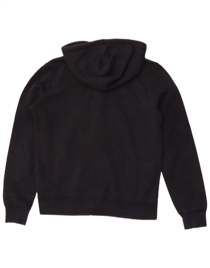 CONVERSE Suéter con capucha y cremallera Chuck Taylor para mujer UK 14 Mediano Algodón negro